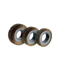 Brass Plated Steel Cord Tyre Retrending  Wheel Brushes For Buffing